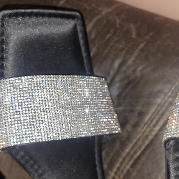 EUC Good American Kickstand Slide Sandal Mules Black Diamond size 11 - Picture 9 of 9